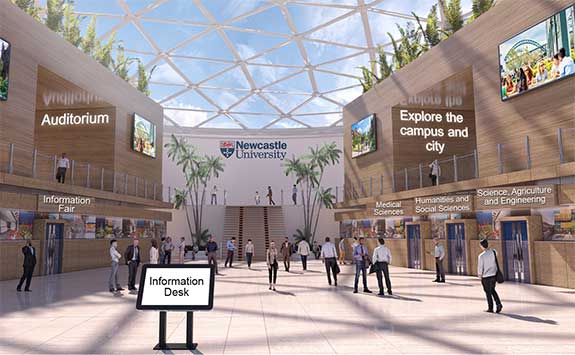 Our Virtual Open Day lobby.