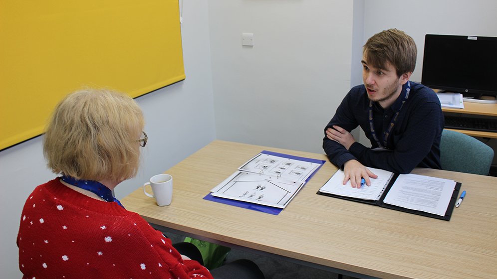 Speech and Language student on clinical placement