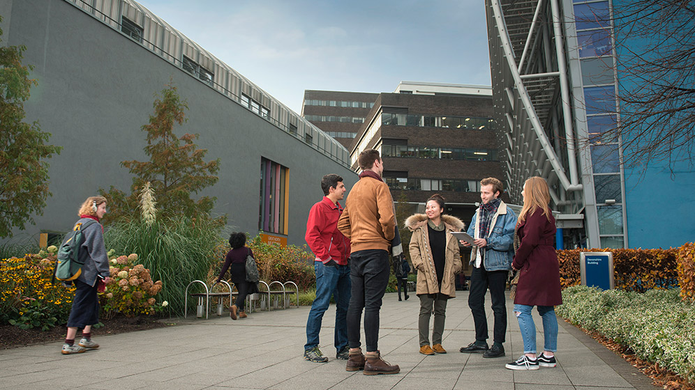 Group of students on campus