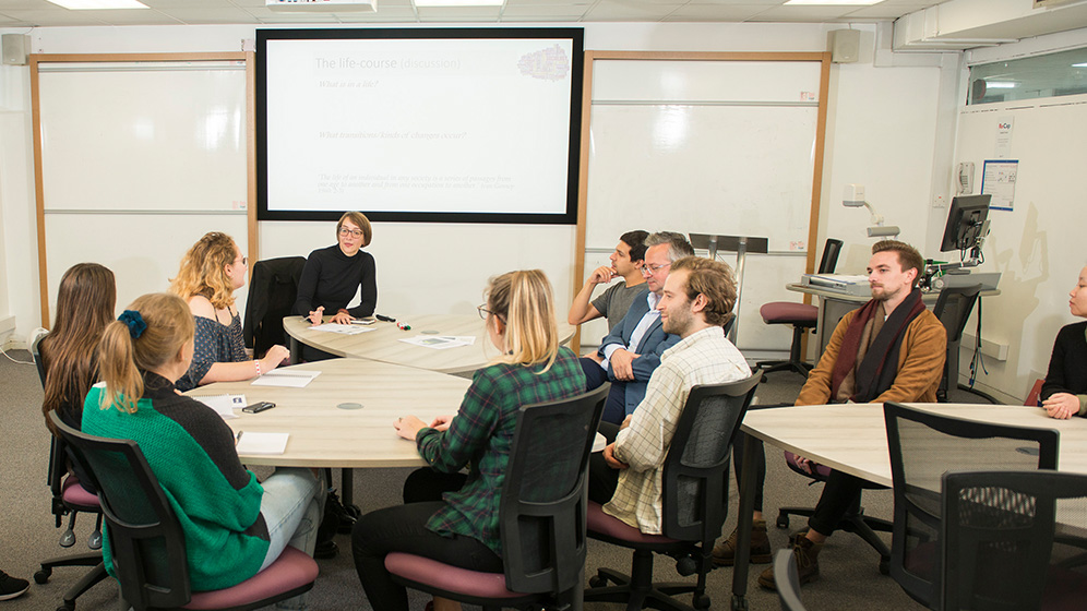 Group of students in a workshop