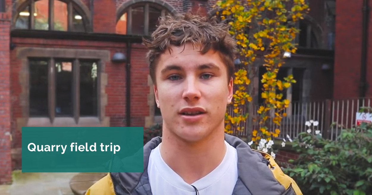 A student talks about a recent field trip